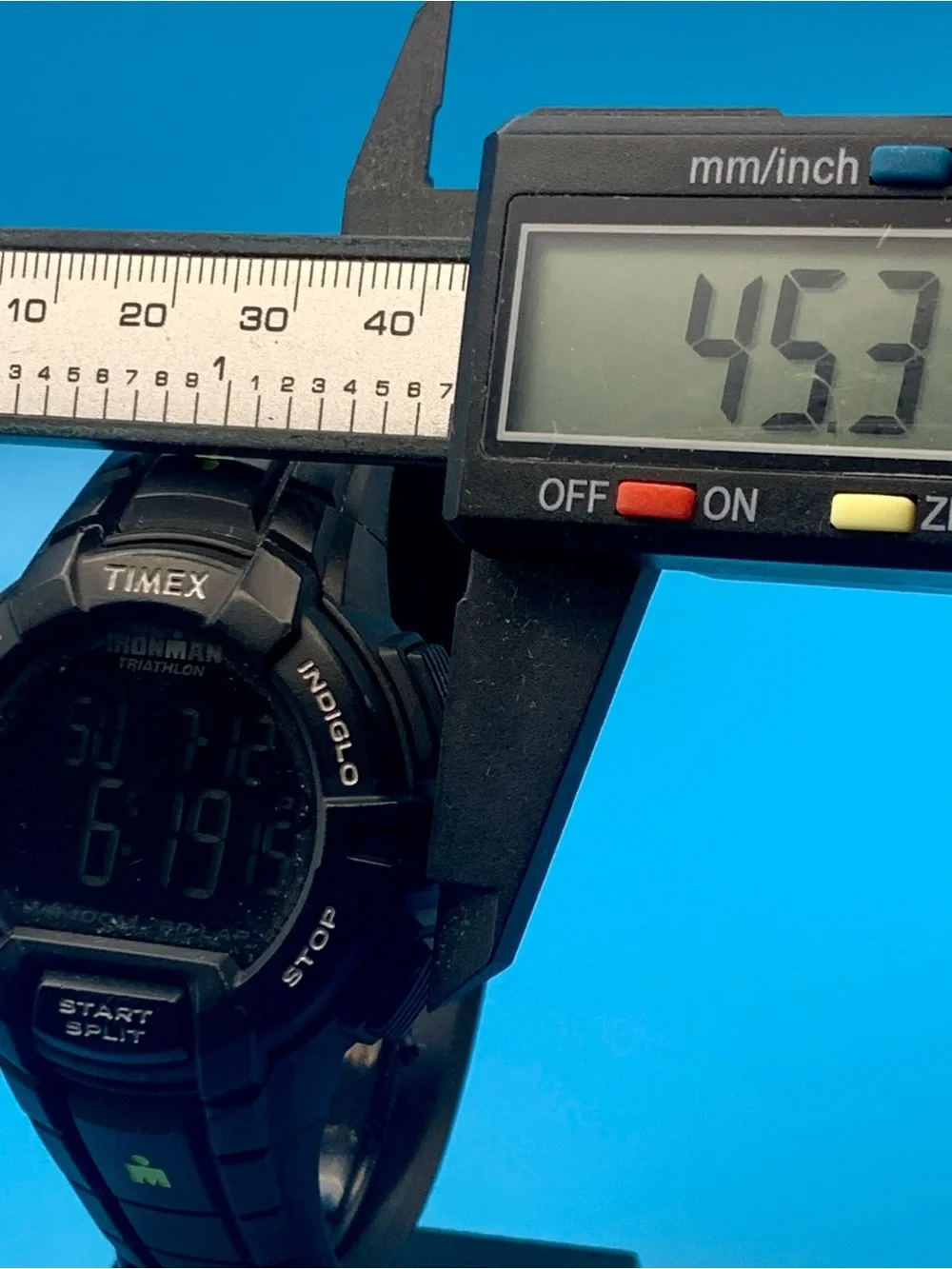 TIMEX IRONMAN TRIATHLON Men’s 2022 Digital Wristwatch Indiglo Works New Battery